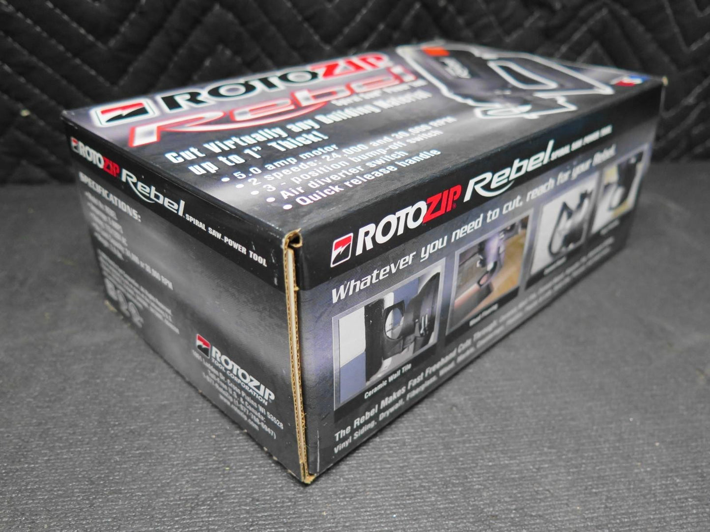 ROTOZIP REBEL Spiral Saw Drywall Saw Multi Tool Two Speed New Sealed Box