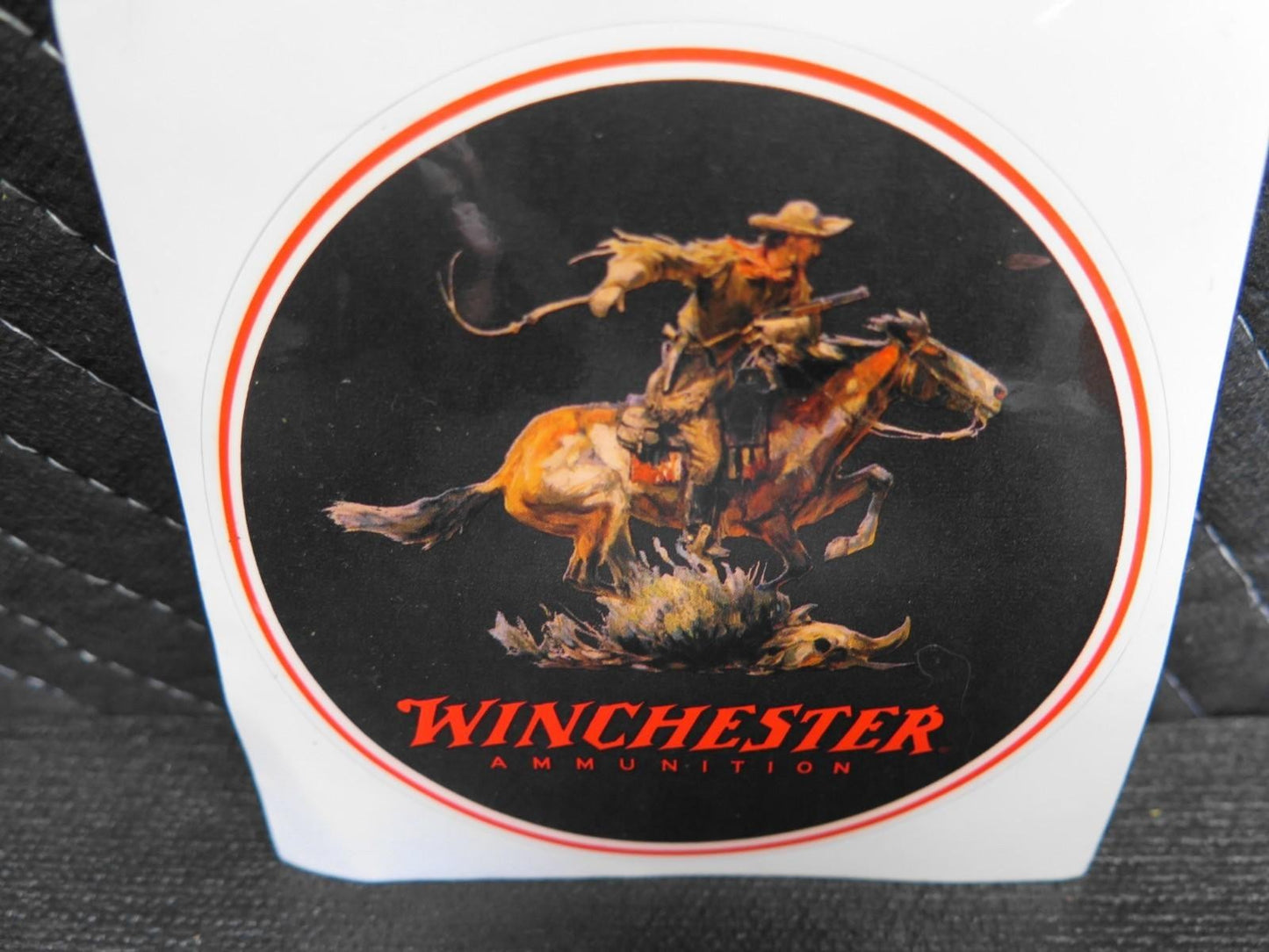 Winchester Ammunition Firearms Logo - Decal Sticker Gloss Finish 4 1/4" Diameter