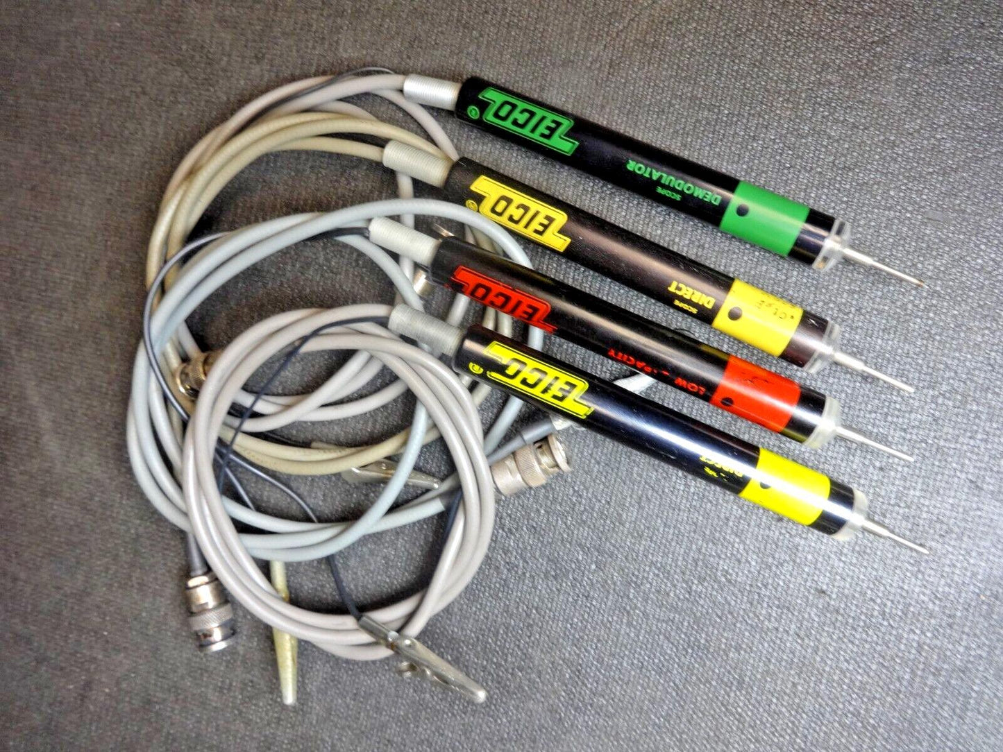 4 EICO Probes - Scope Demodulator - 2x Scope Direct - Scope Low Capacity