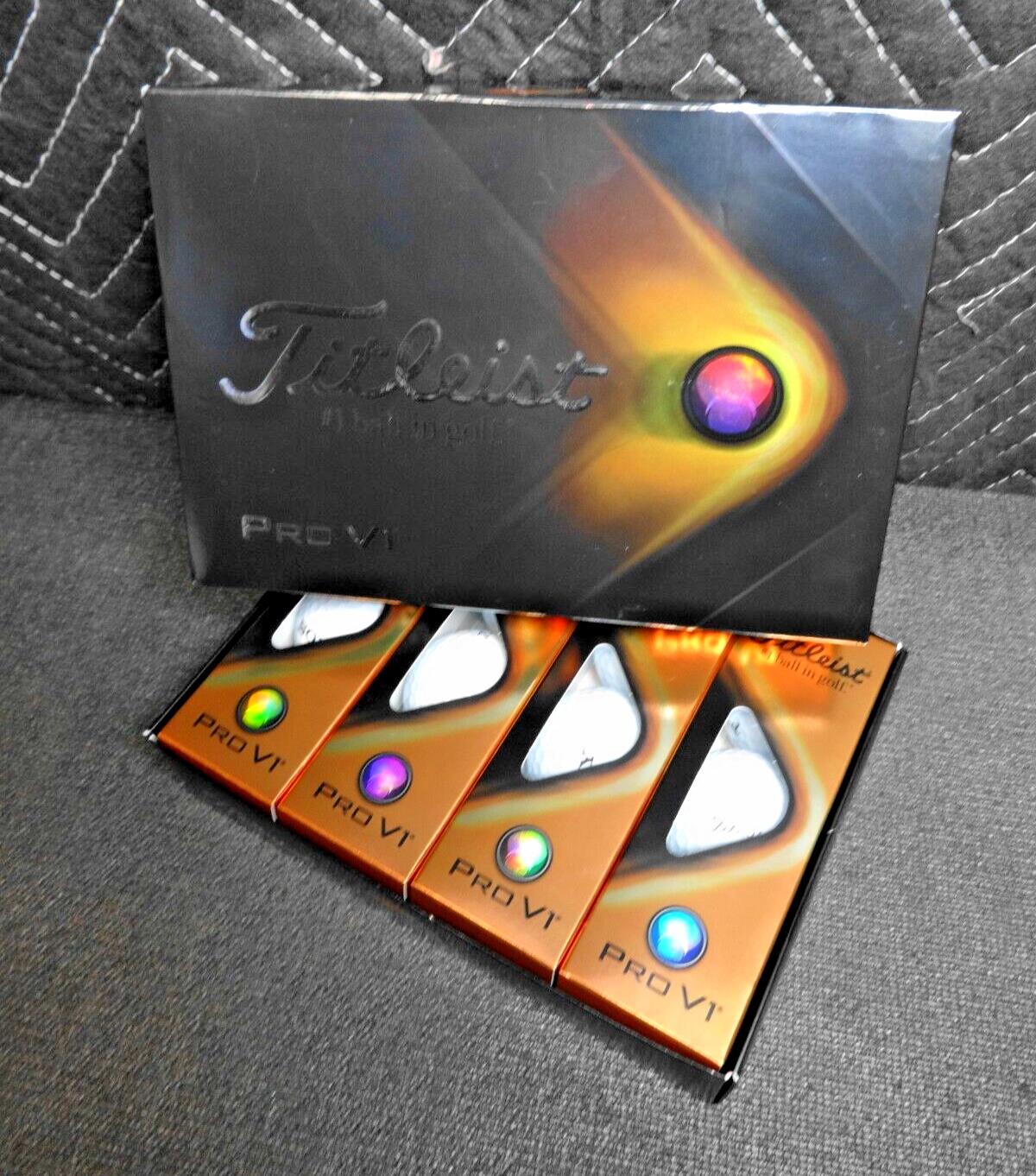 Titleist Pro V1 Golf Balls 12 White Balls (One Dozen) W/ Sony Open Logo, Unused