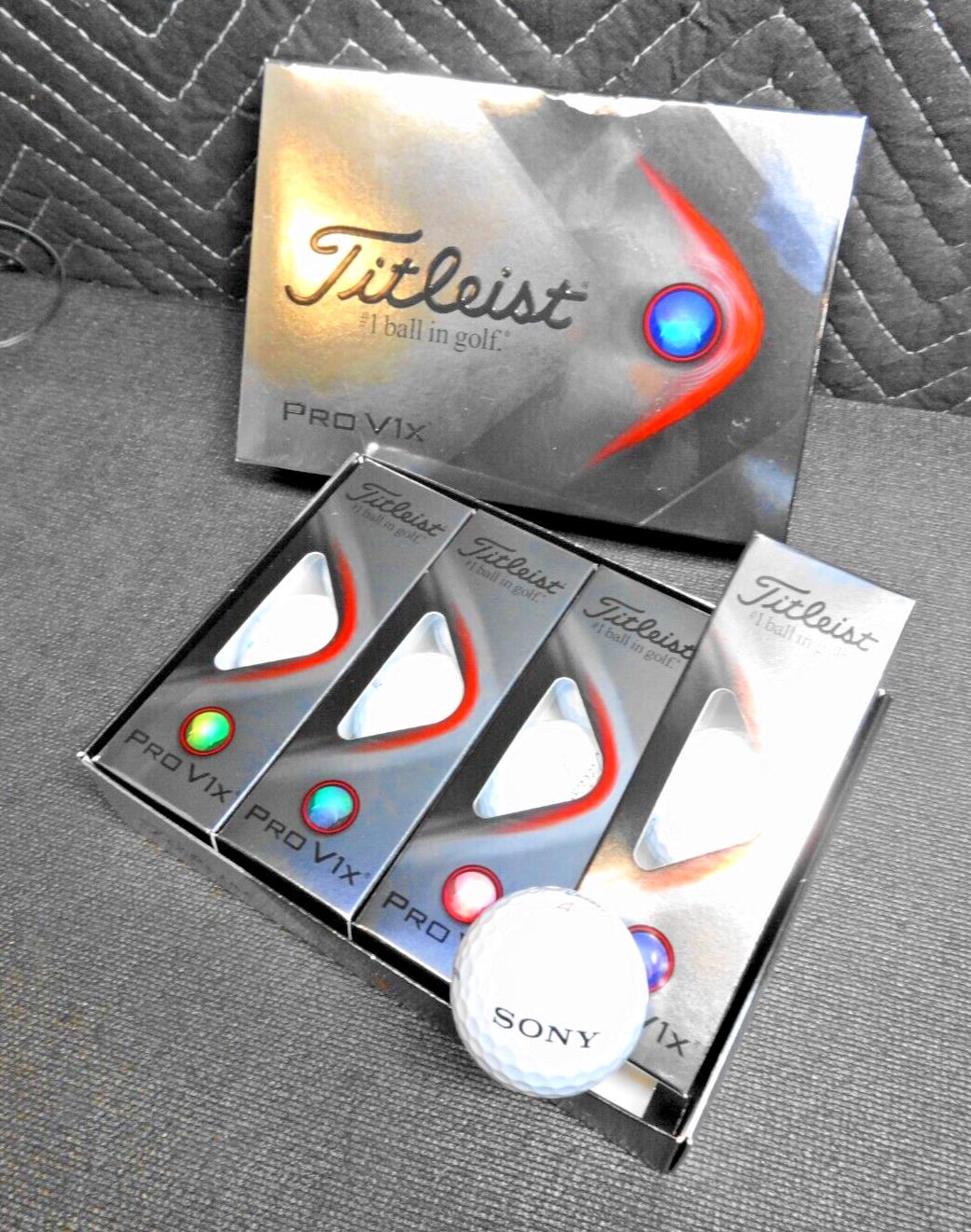 TITLEIST PRO V1x GOLF BALLS, BOX OF 12 BALLS (1 DOZEN) - Sony Open 20th Logo