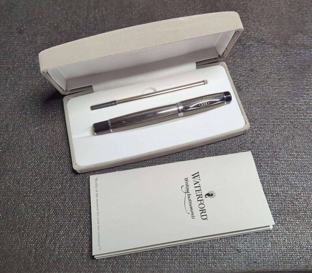 Waterford Writing Instrument - "AUDI" Logo Kilbarry FP Guilloche Black