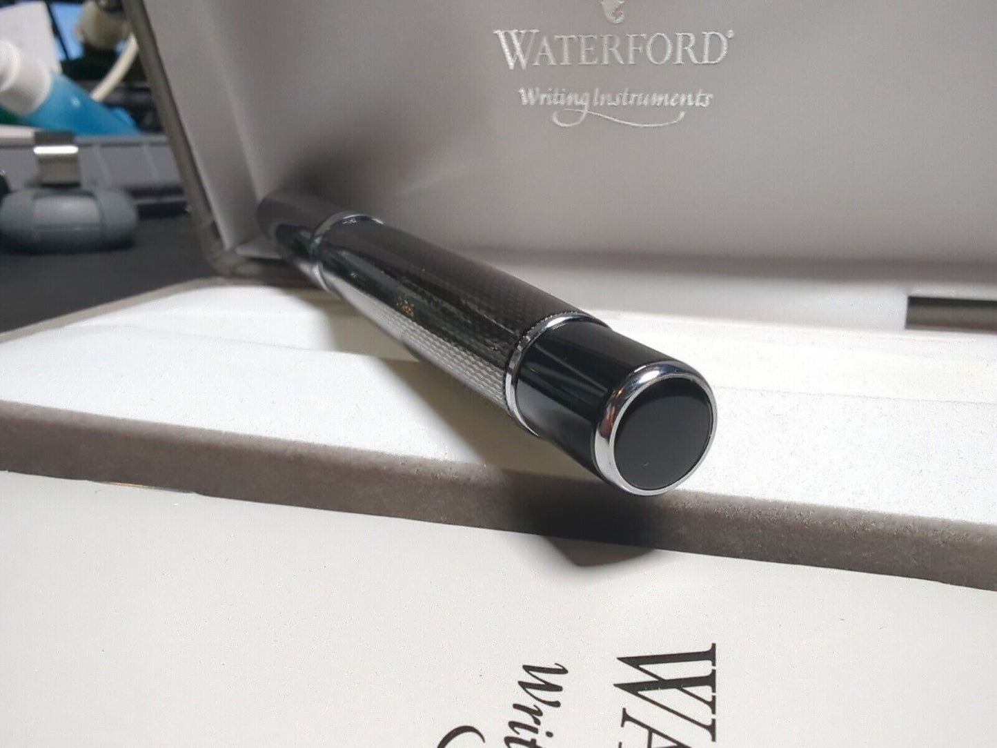 Waterford Writing Instrument - "AUDI" Logo Kilbarry FP Guilloche Black