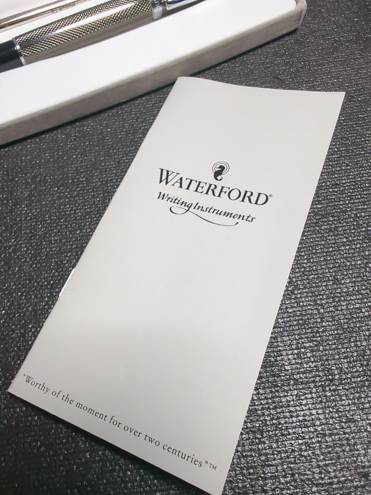Waterford Writing Instrument - "AUDI" Logo Kilbarry FP Guilloche Black