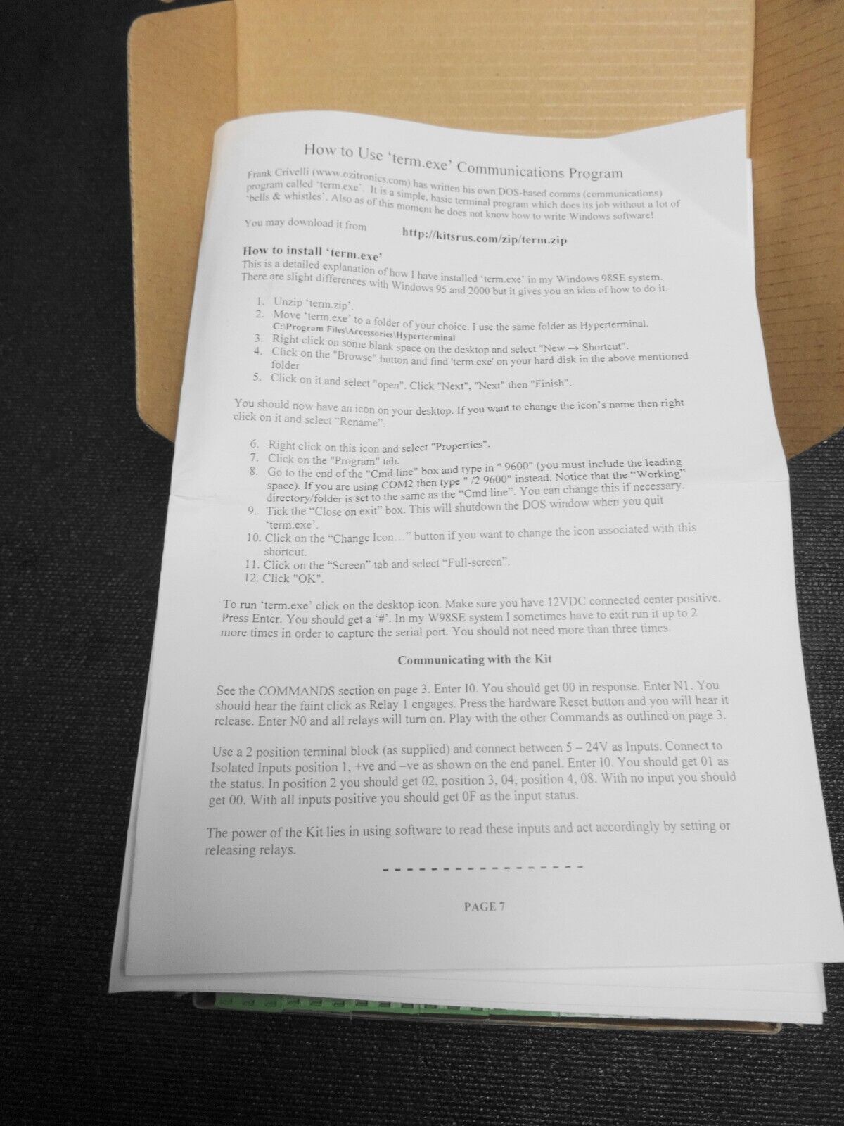 2x K108A Linked Serial Isolated I/O Modules - 16 Relay Outputs Total