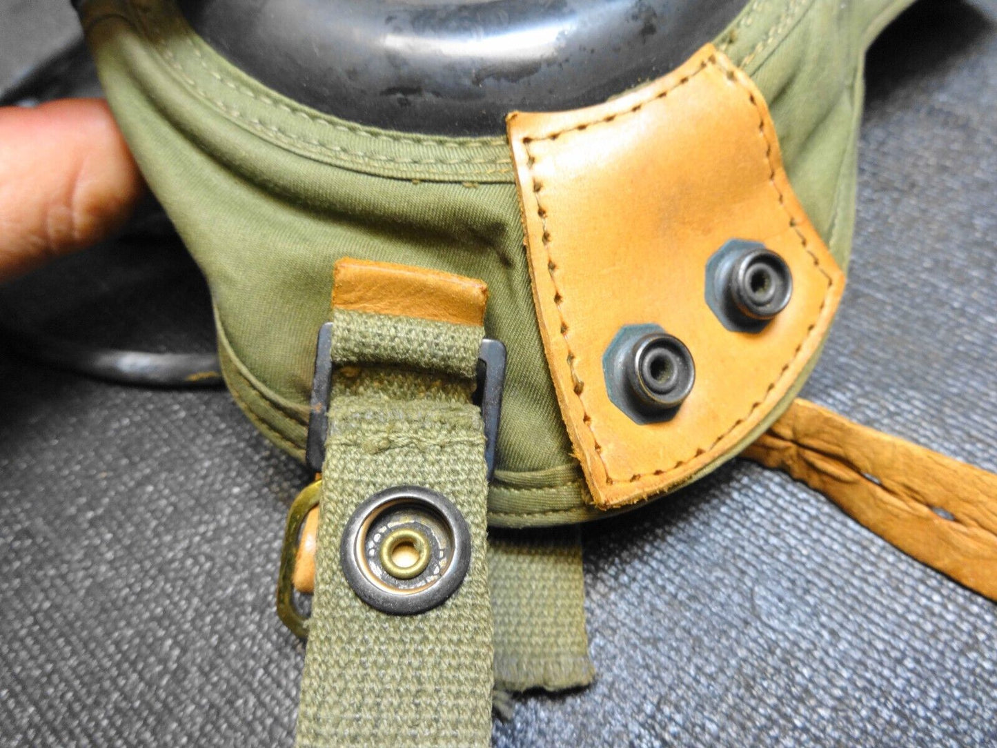 Korean War US Army H-7151(AER) Liner w/ Receivers - H-4 Helmet MFG Gentex (LRG)