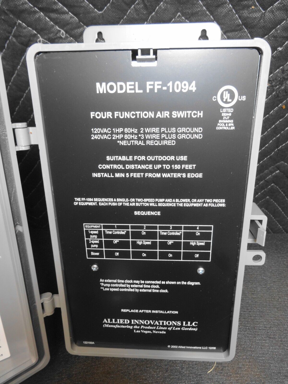 4 Function Air Switch Clock FF-1094