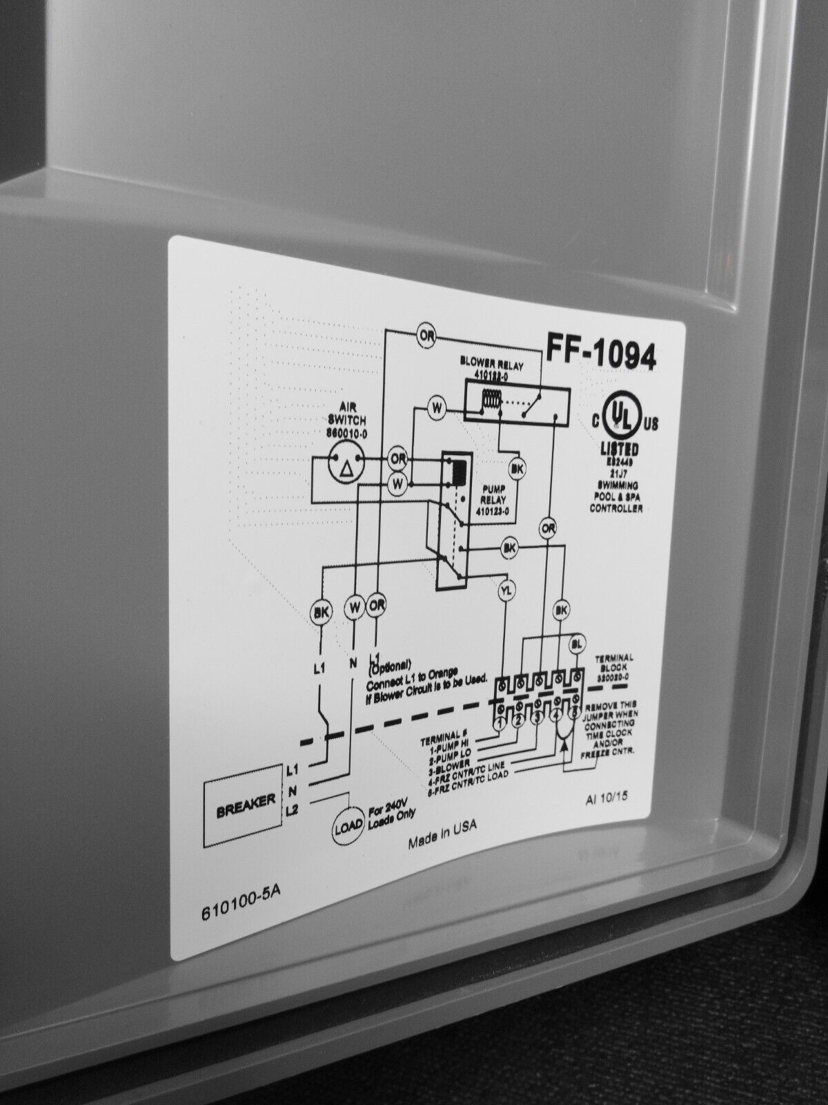 4 Function Air Switch Clock FF-1094