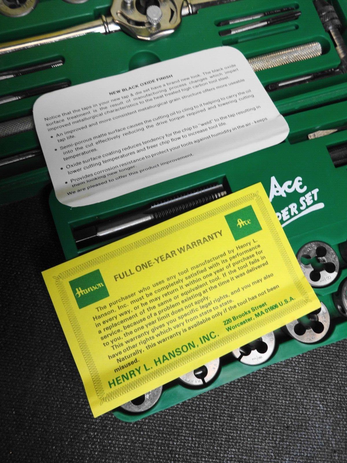 NOS Ace Super Set No. 614 A - 39 Pc. Tap And Die Set - Vintage Made In USA