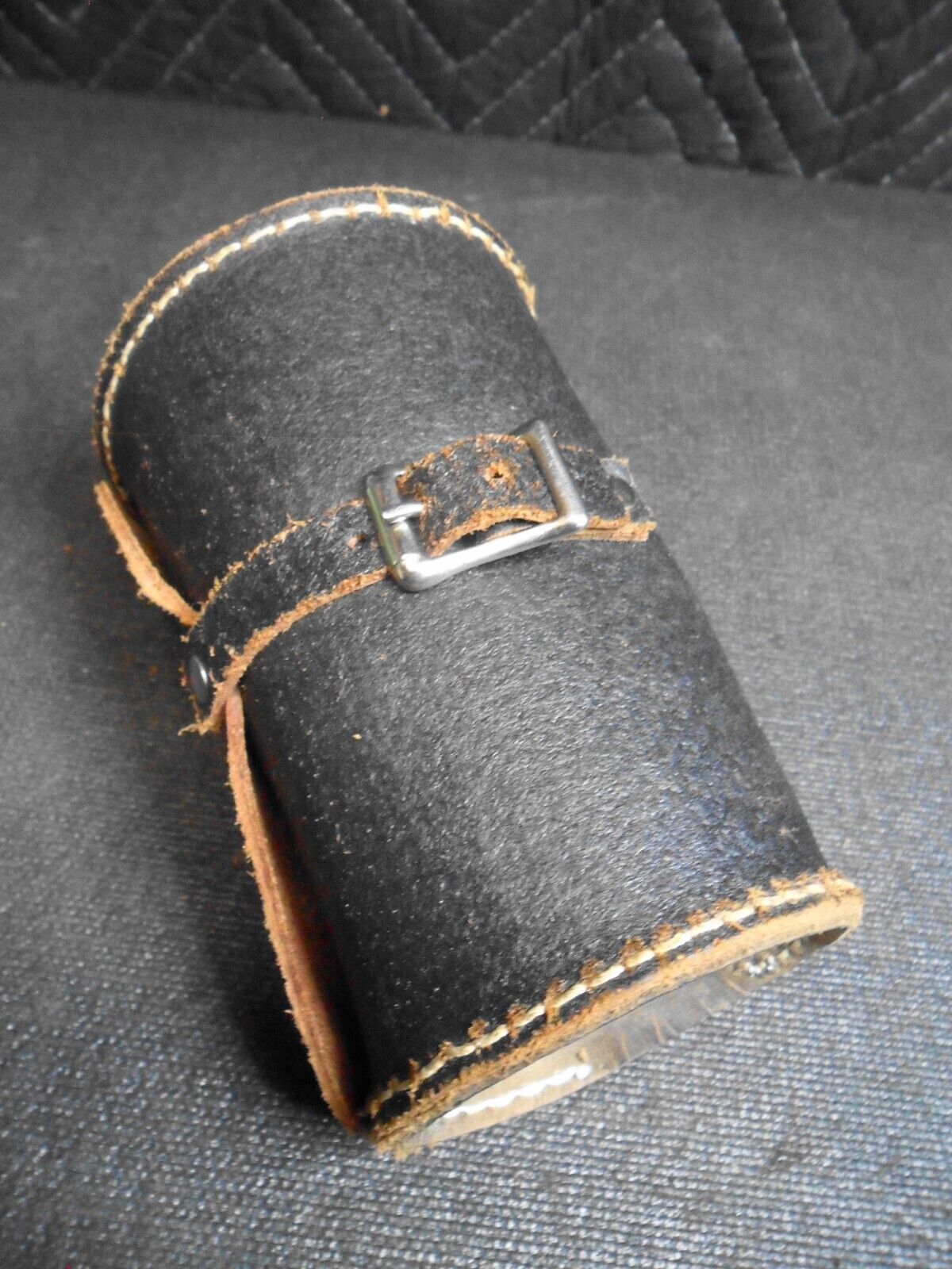 Vintage GREENLEE 737 Conduit Knockout Punch Tool Set 1-1/2' & 2'' w Leather Case