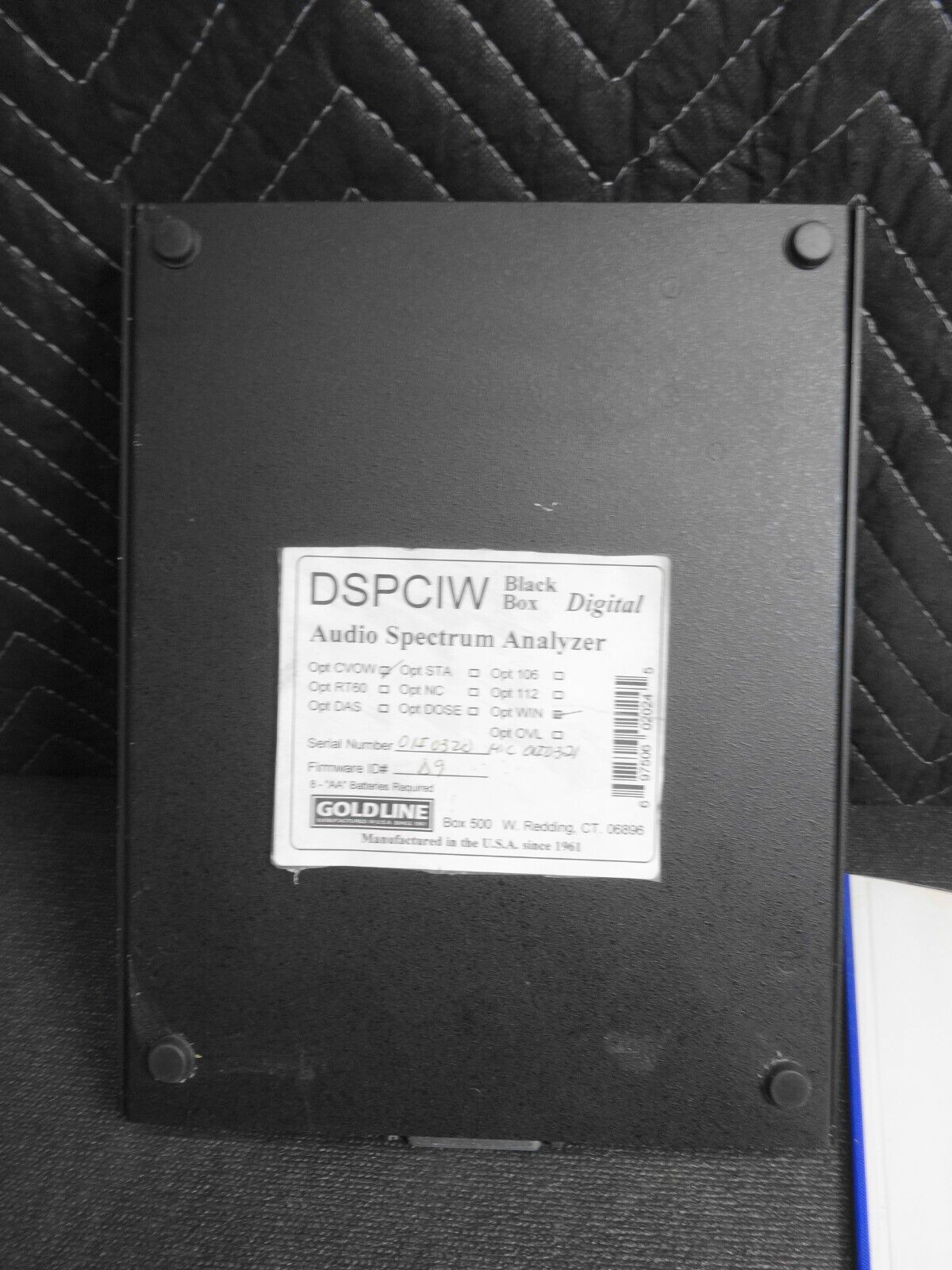 Goldline DSP30 Band Portable Audio Analyzer Computer Interface w/ Microphone