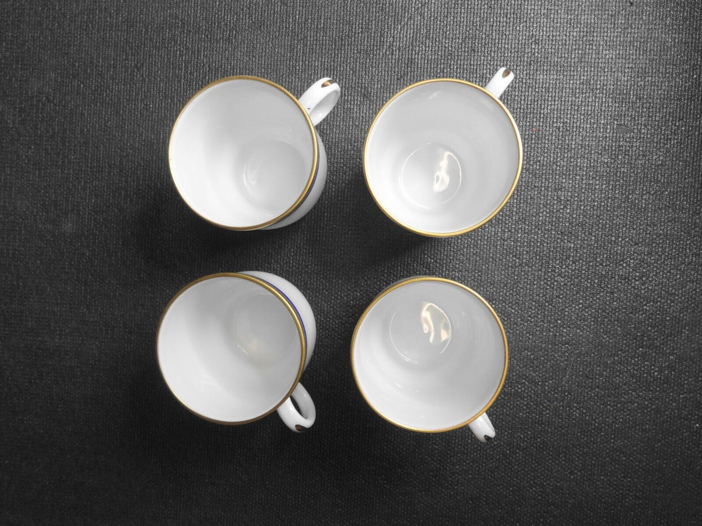 Richard Ginori PALERMO Blue Demitasse Espresso Cup & Saucer - Set of 4, 8 Piece