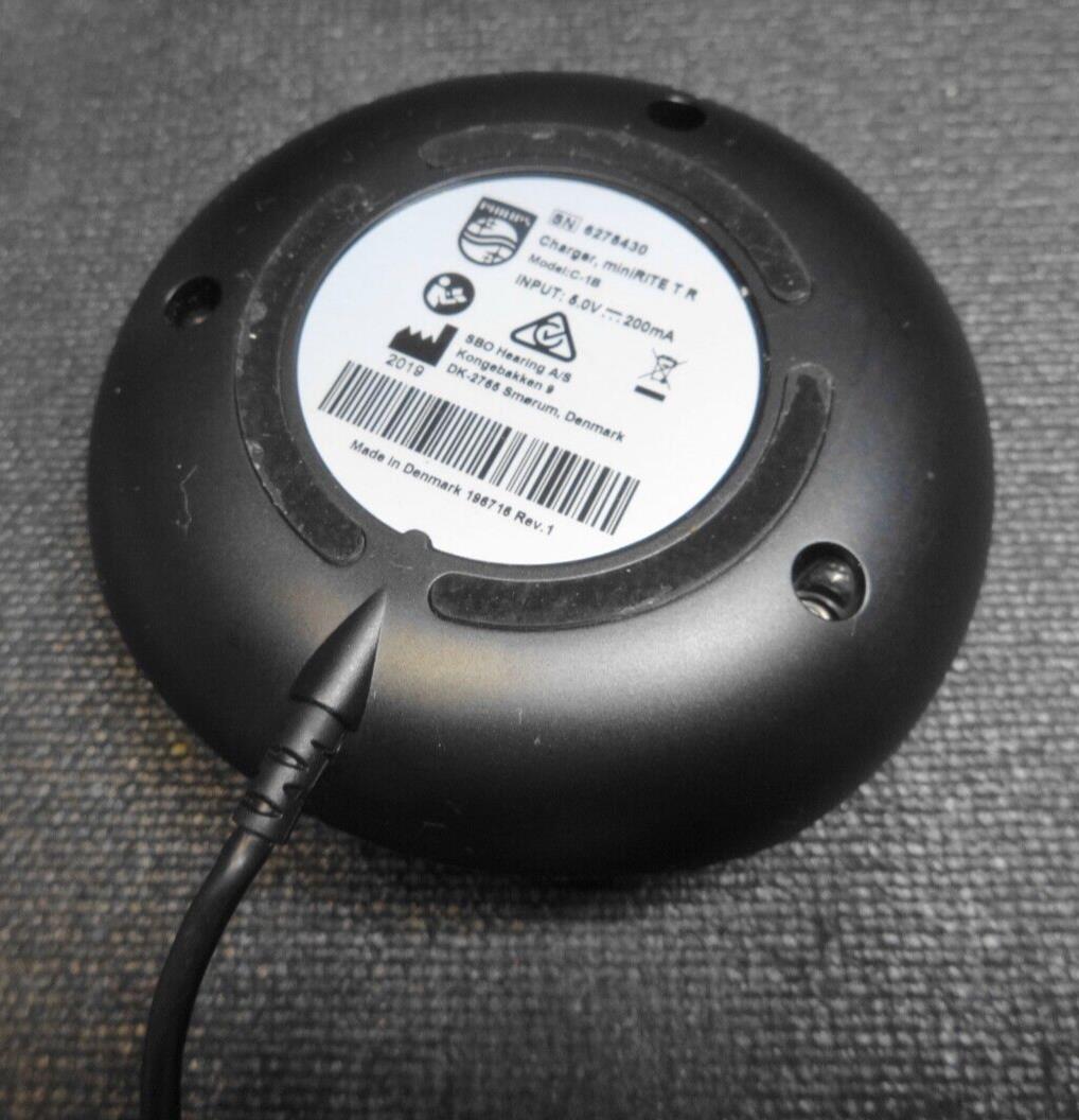 OEM Phillips Minirite C-1B2 Hearing Aid Charger Dock & Power Adapter ONLY