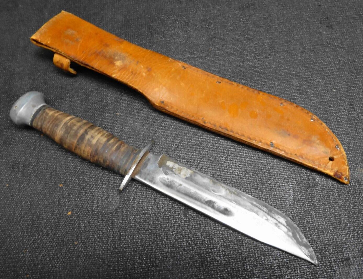 Vtg. Remington RH PAL - 36 Straight Blade Knife & Sheath, Made in USA