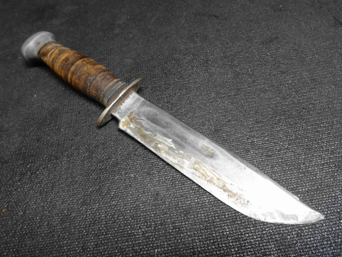 Vtg. Remington RH PAL - 36 Straight Blade Knife & Sheath, Made in USA