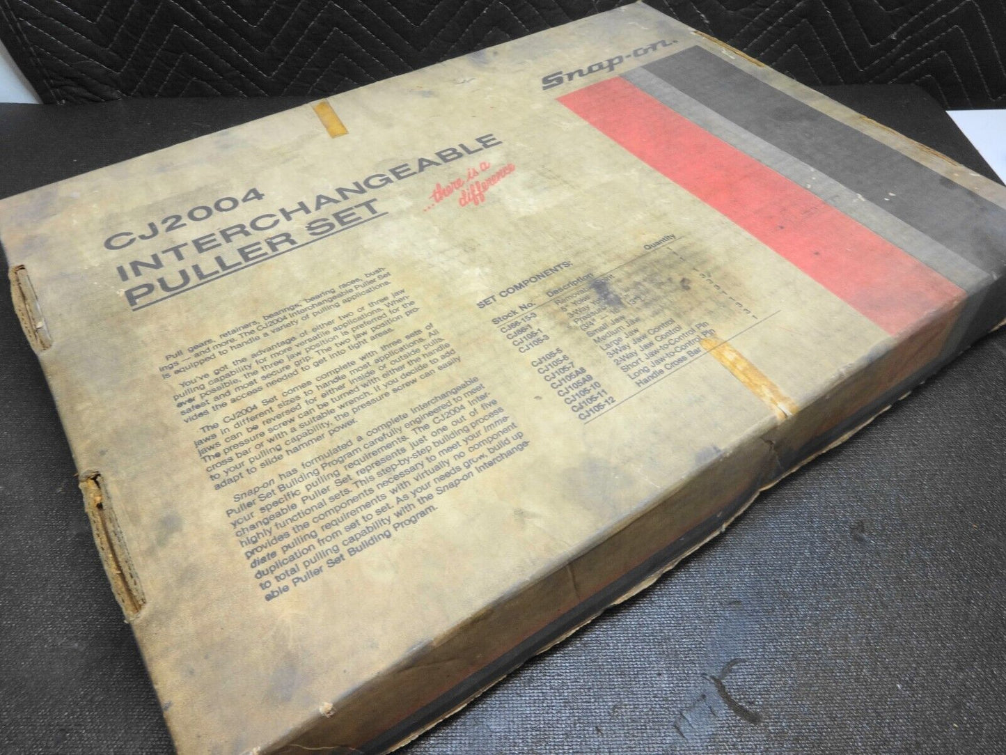 Vintage Snap-on™ CJ2004 Interchangeable Master Puller Set w/ BOX - Complete