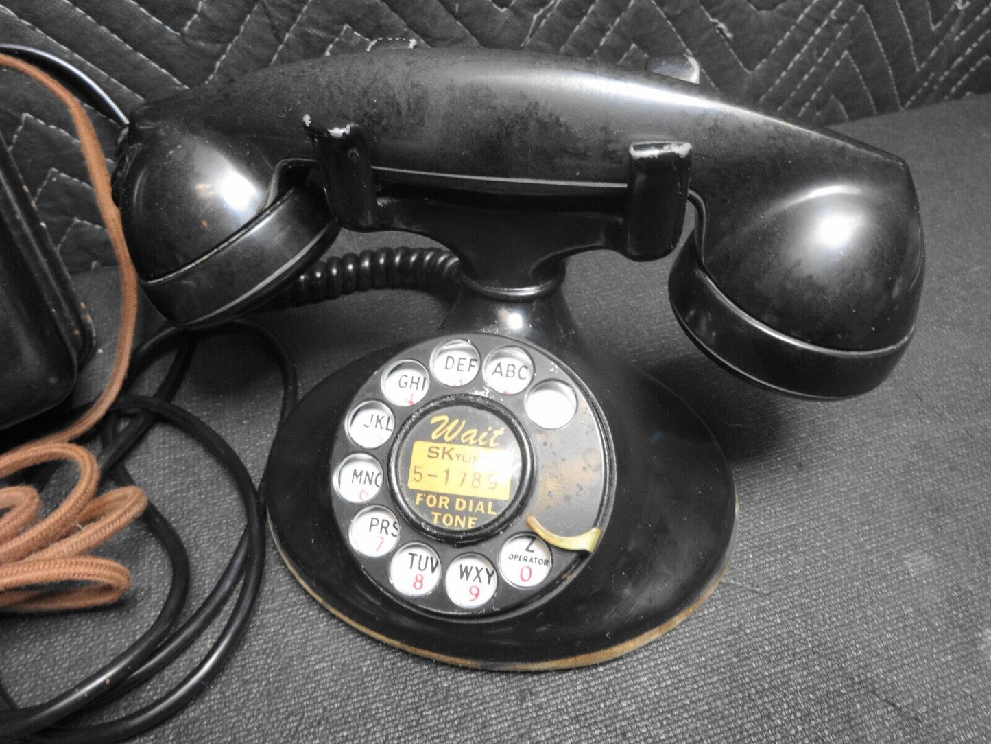 Antique BELL WESTERN ELECTRIC Desk Telephone 102/202 & 634AT Ringer Box