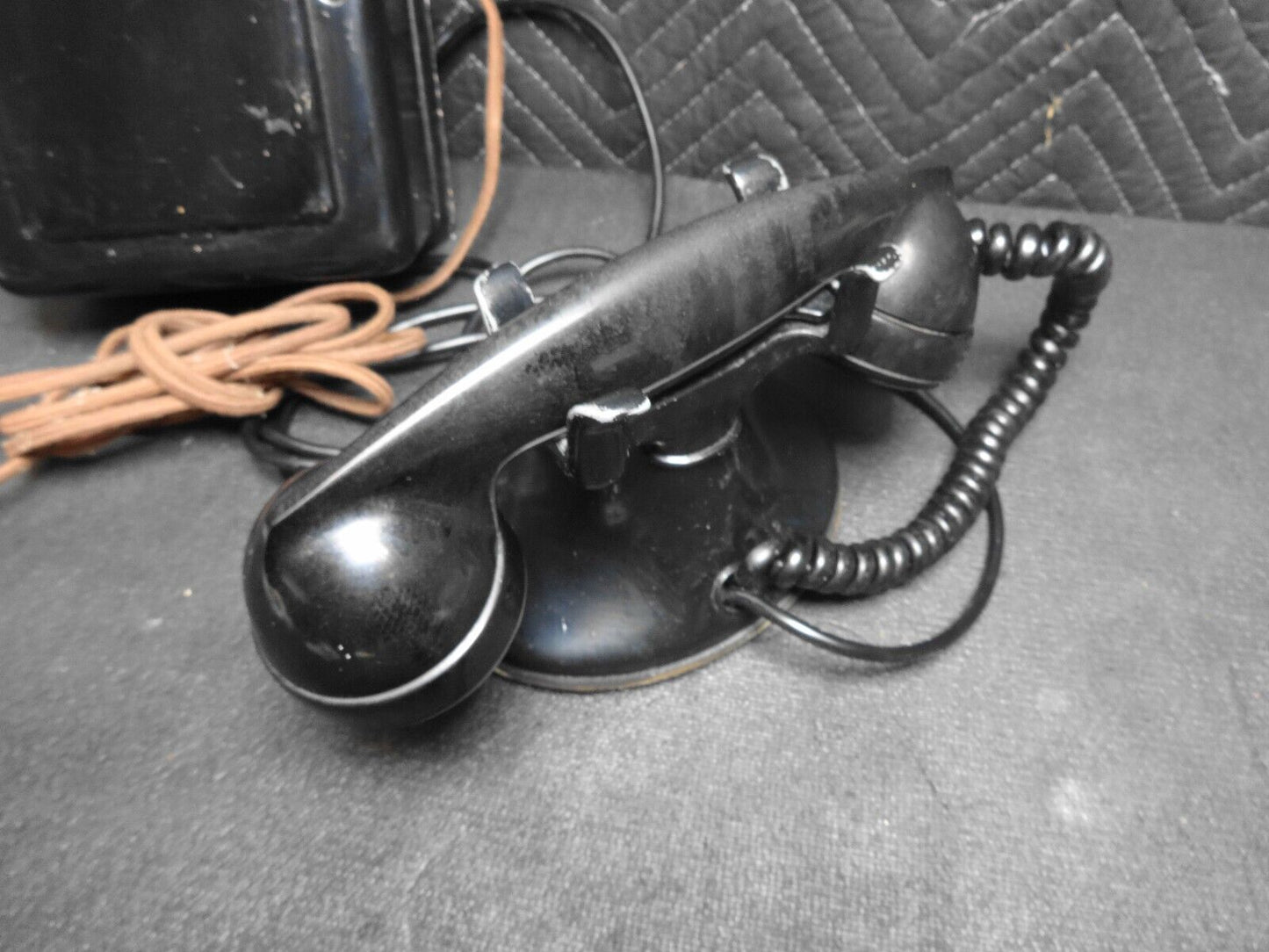 Antique BELL WESTERN ELECTRIC Desk Telephone 102/202 & 634AT Ringer Box