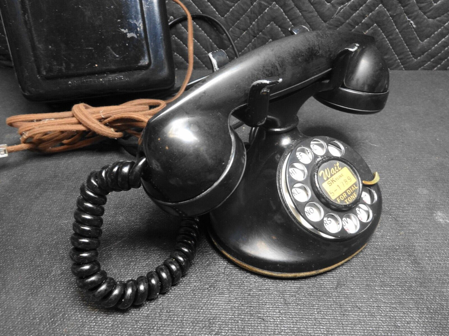 Antique BELL WESTERN ELECTRIC Desk Telephone 102/202 & 634AT Ringer Box