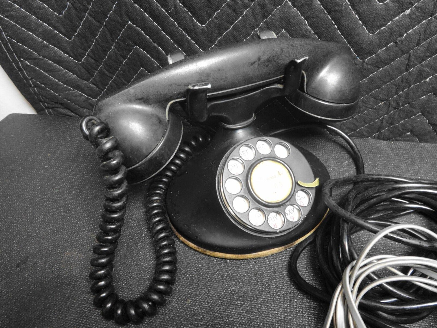 Antique BELL WESTERN ELECTRIC Desk Telephone 102/202 & 684BA Ringer Box