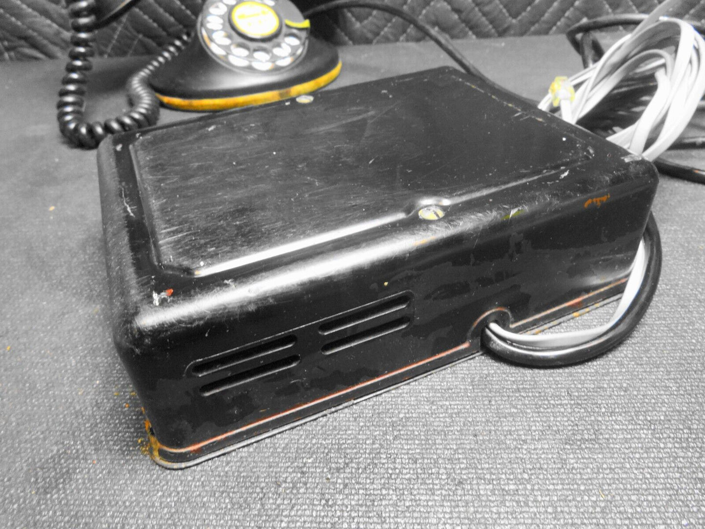 Antique BELL WESTERN ELECTRIC Desk Telephone 102/202 & 684BA Ringer Box