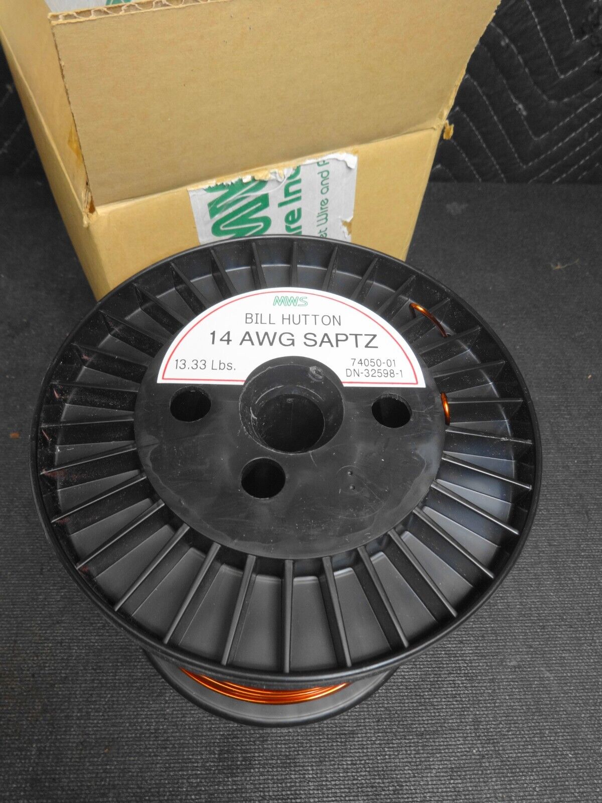 MWS 14 AWG SAPTZ Round Varnished Magnet Wire - 13.3 lbs Copper on spool 74050-01