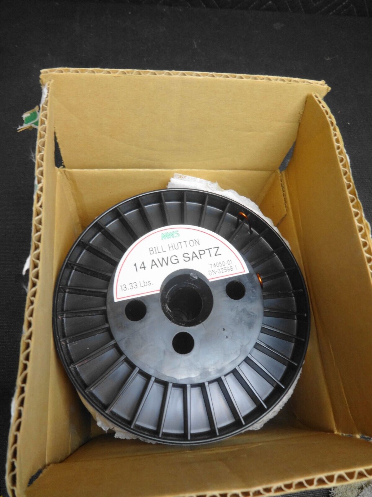 MWS 14 AWG SAPTZ Round Varnished Magnet Wire - 13.3 lbs Copper on spool 74050-01