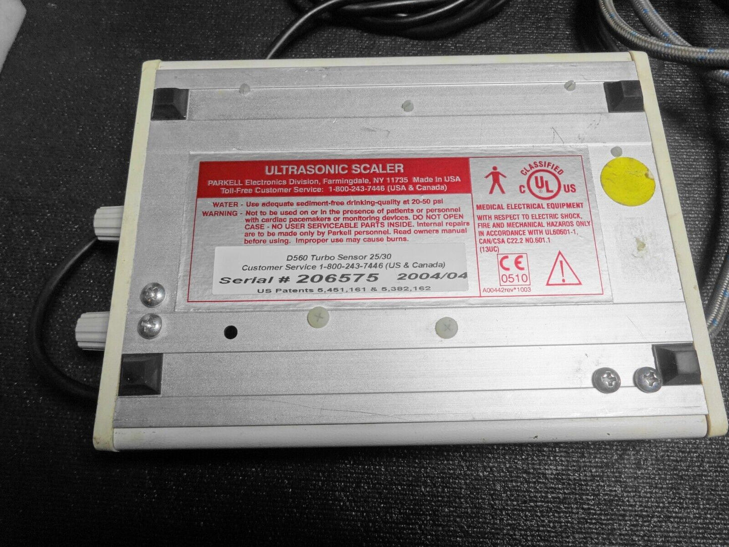 Parkell Turbo Sensor D560 25/30 Ultrasonic Dental Scaler - Untested