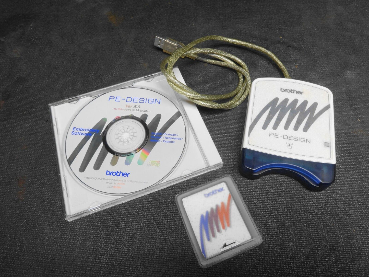 Brother PE-Design USB Card Reader/Writer with Card & Version 5.0 Software CD