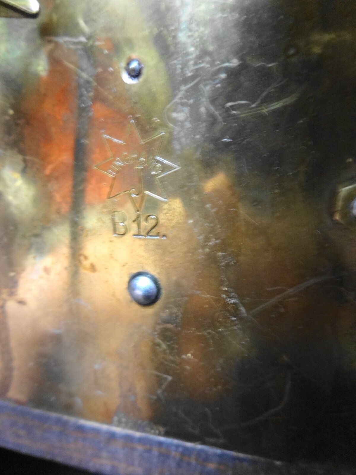 EARLY Junghans Germany Bracket Clock, Mantle Clock, Key & Pendulum