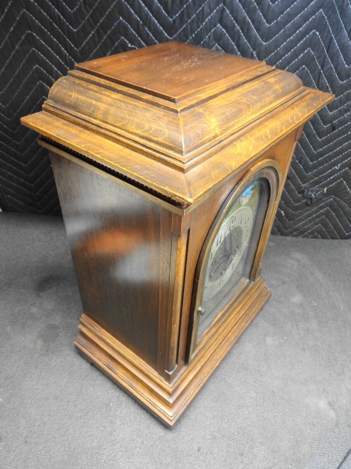 EARLY Junghans Germany Bracket Clock, Mantle Clock, Key & Pendulum