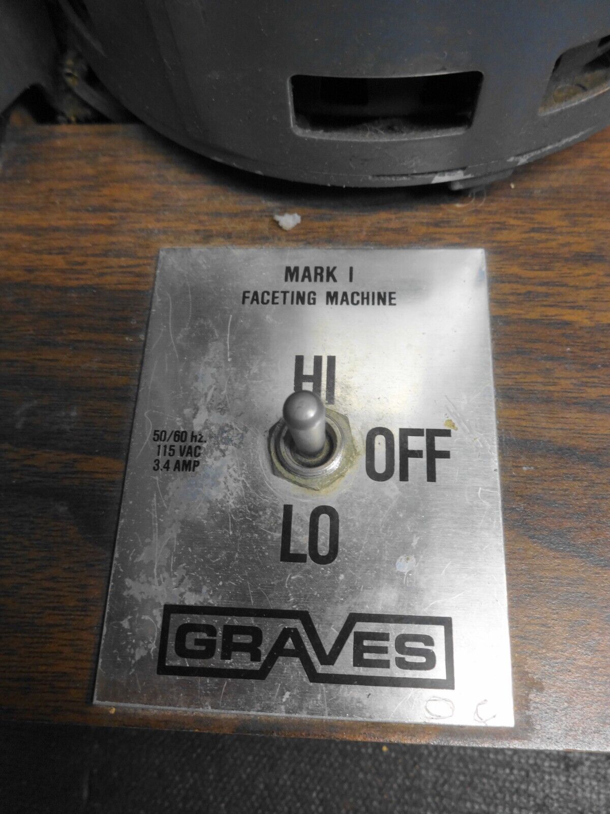 Graves Mark I Lapidary Gemstone 2-Speed Faceting Machine