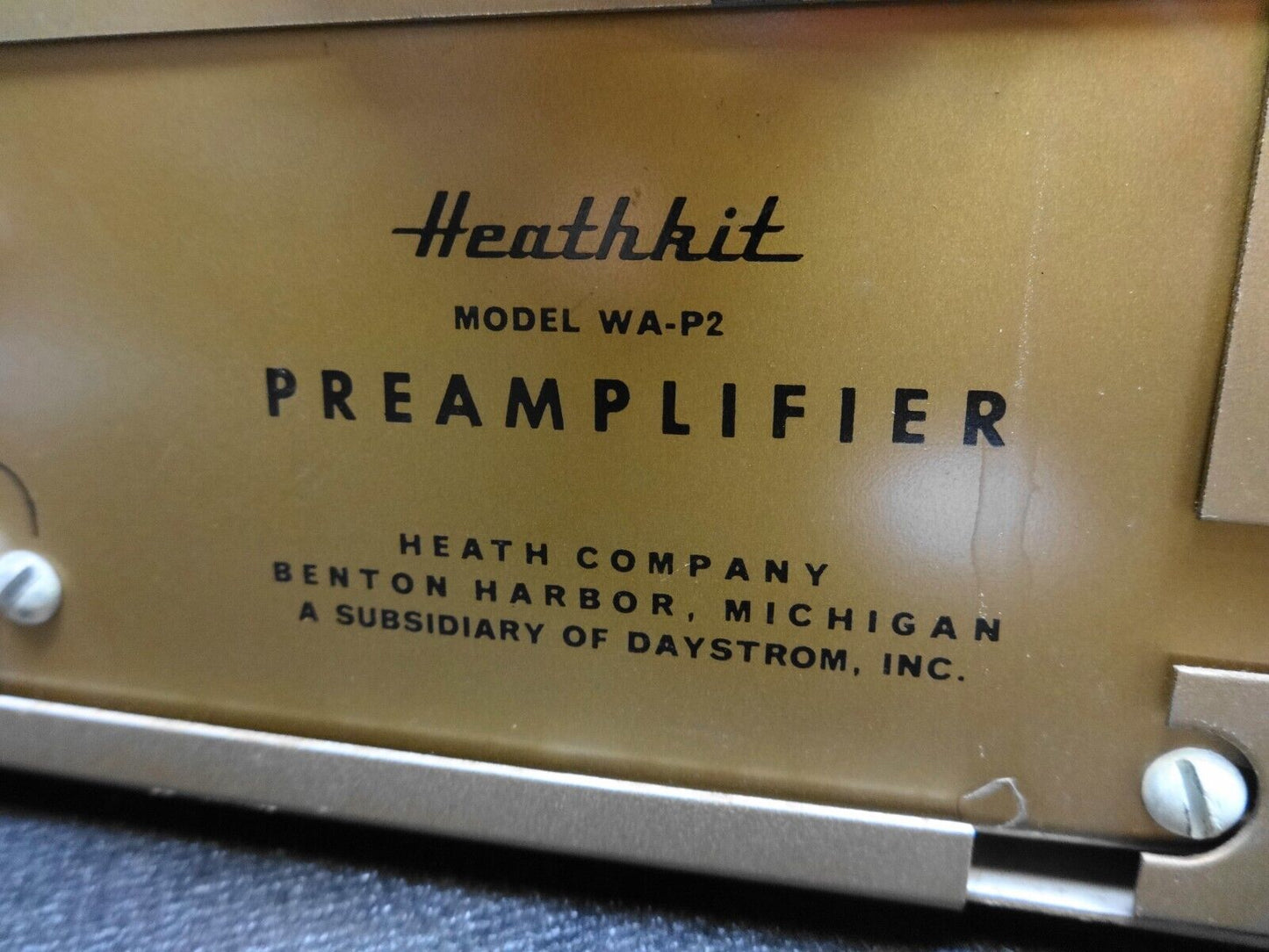 Vintage Heath HEATHKIT WA-P2 Tube HiFi Preamp Preamplifier - Untested