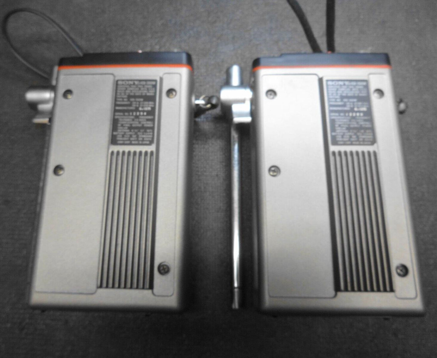 Vintage Sony ICB-350W Walkie Talkie in carry case - Pair