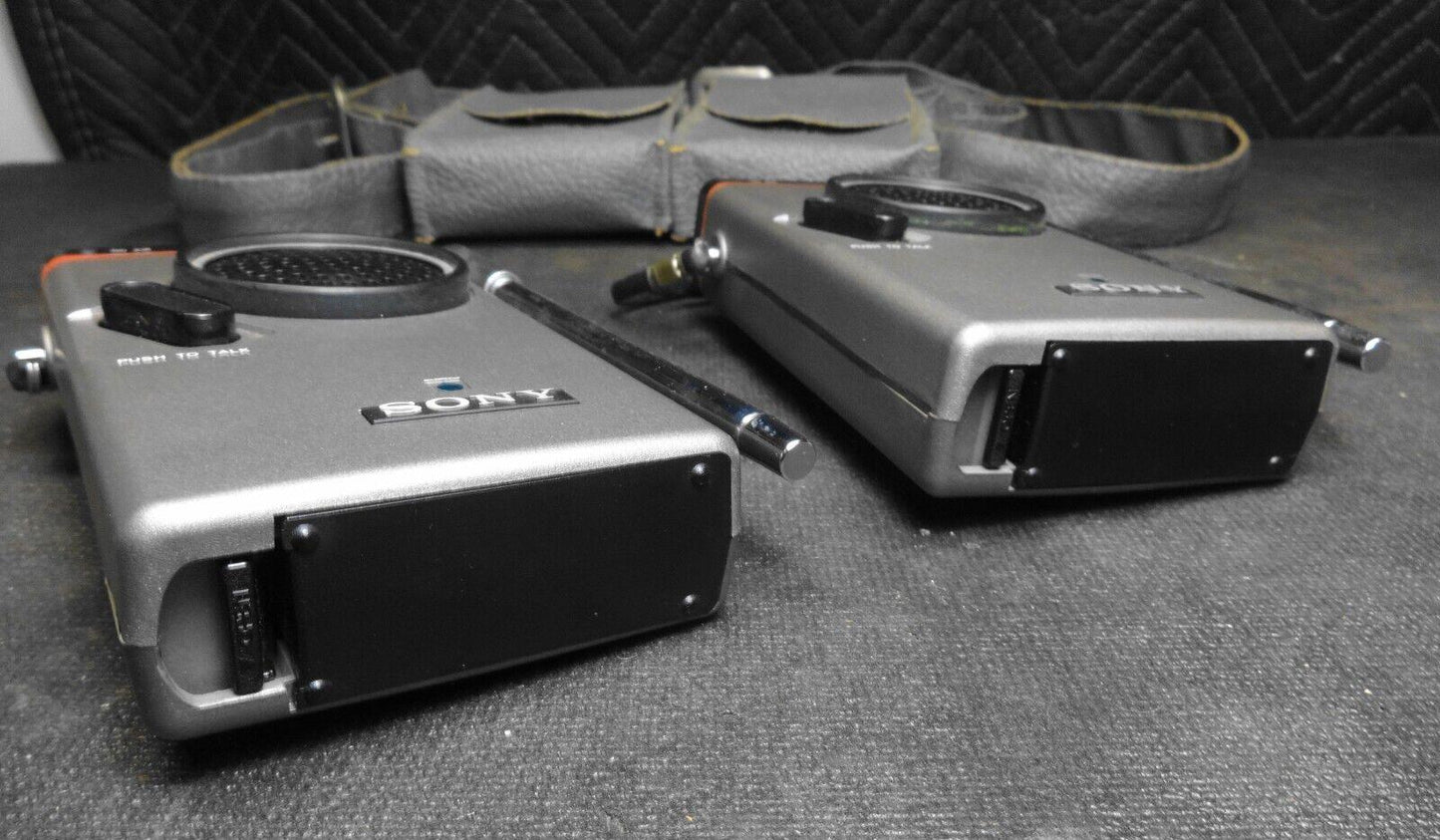 Vintage Sony ICB-350W Walkie Talkie in carry case - Pair
