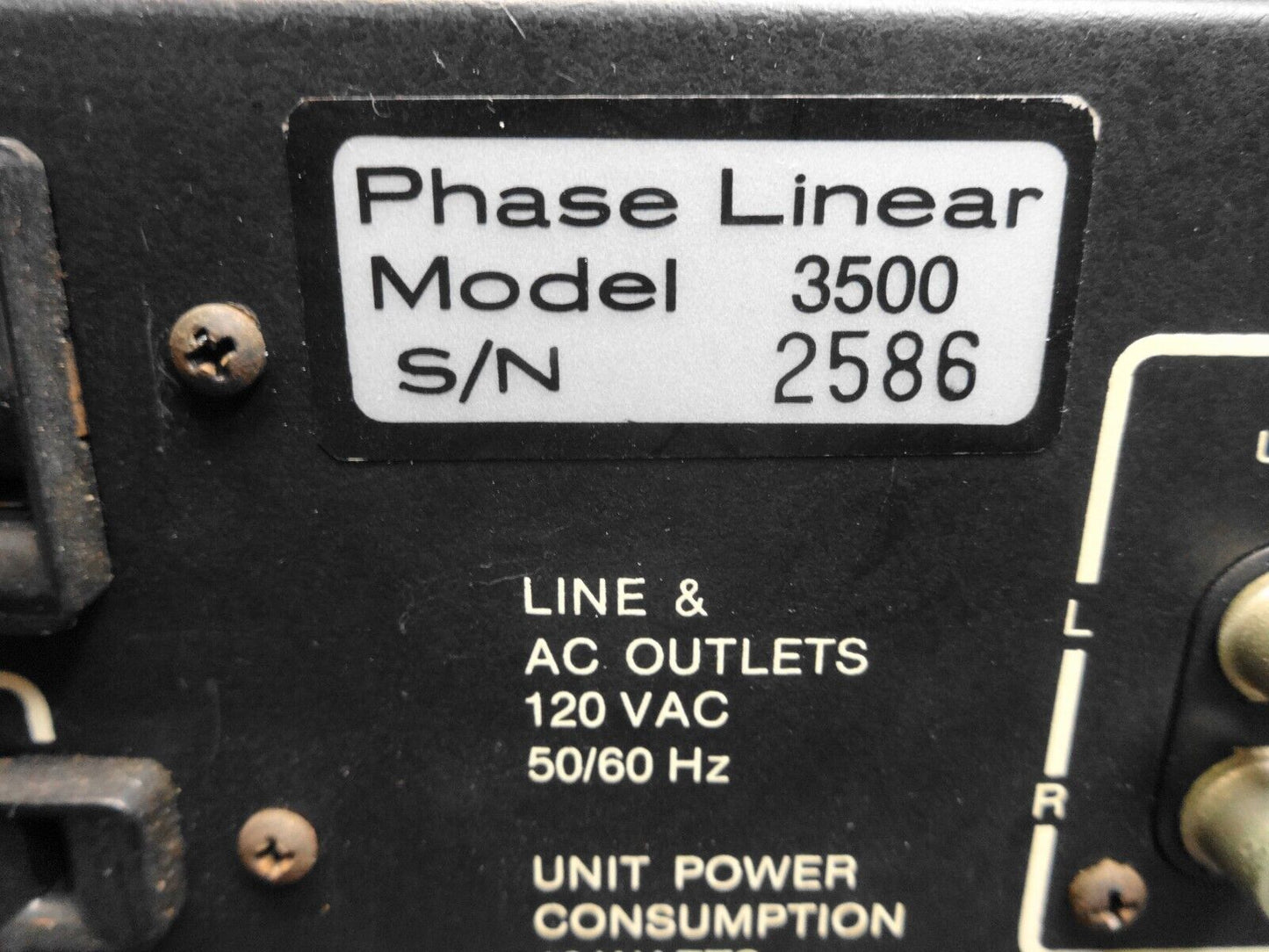 Phase Linear Model 3500 Series 2 Pre-Amplifier - Original Working Condition