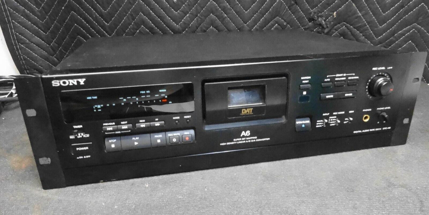 Sony DTC-A6 DAT Digital Audio Tape Deck w/ Rack Mount Ears