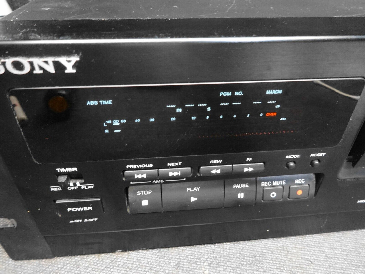 Sony DTC-A6 DAT Digital Audio Tape Deck w/ Rack Mount Ears