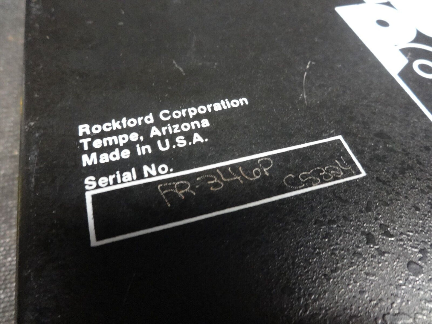 RARE 1982 Rockford Fosgate The Punch Power 360 Watt Amplifier - 4 Channel x 90w