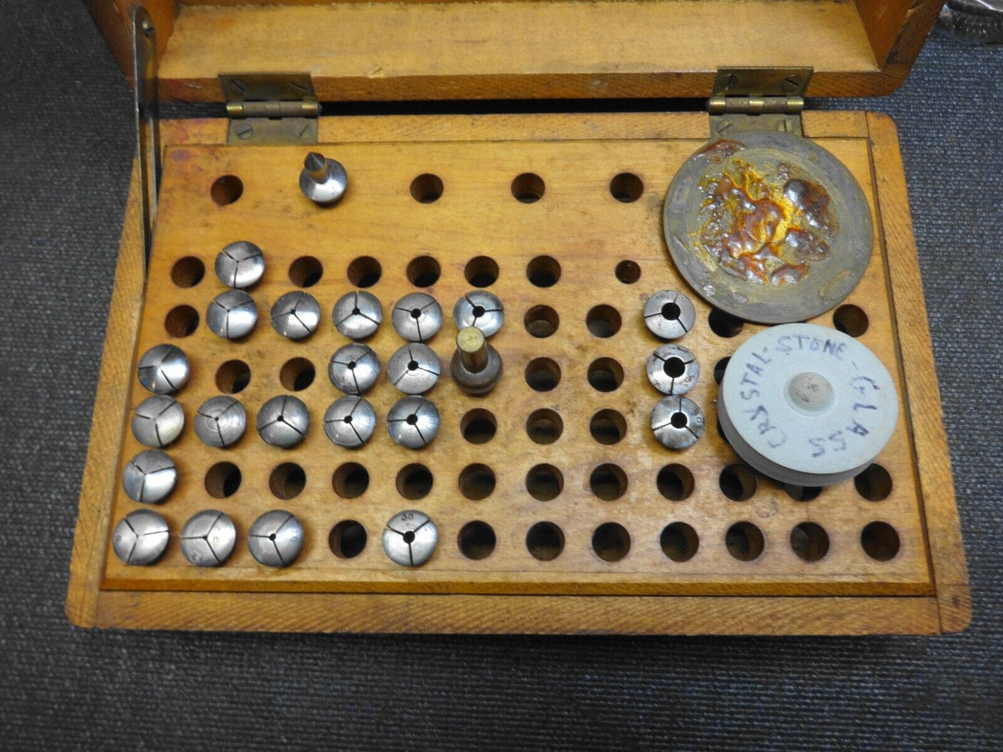 Vintage Watch-Craft C & E Marshall Watchmaker/Jewelers Lathe Peerless w/ Collets