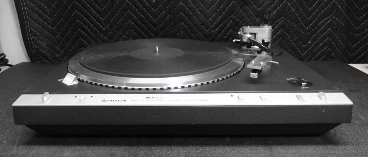 Hitachi HT-660 Direct Drive Automatic Turntable - *SERVICED* - No Dust Cover