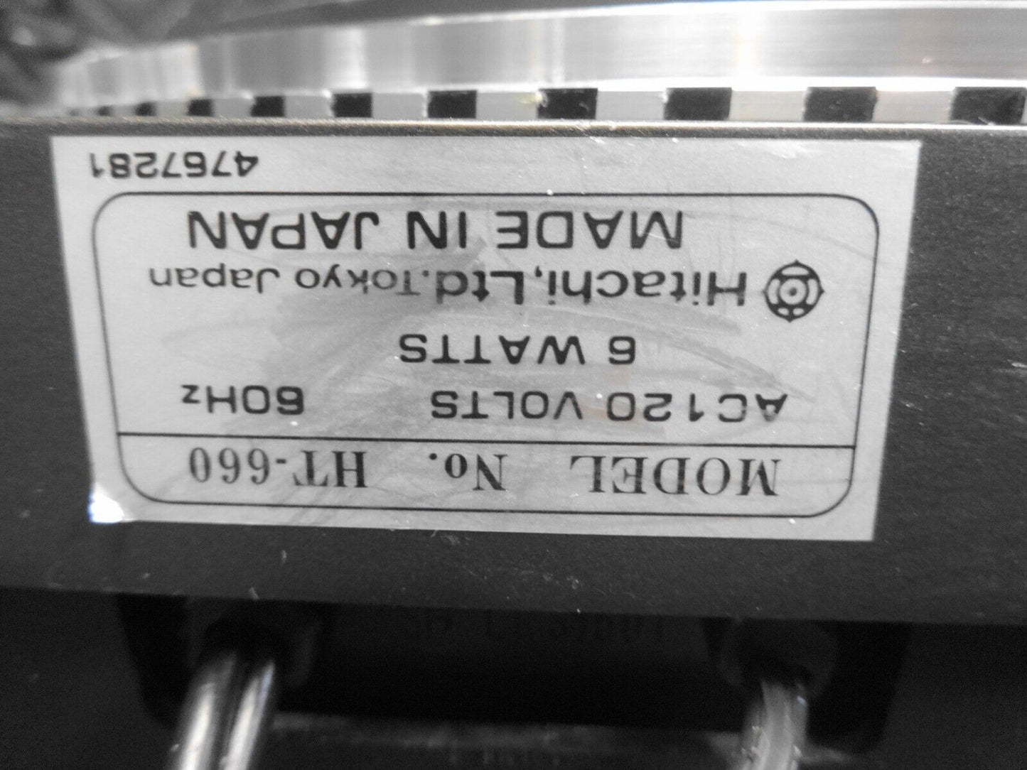 Hitachi HT-660 Direct Drive Automatic Turntable - *SERVICED* - No Dust Cover