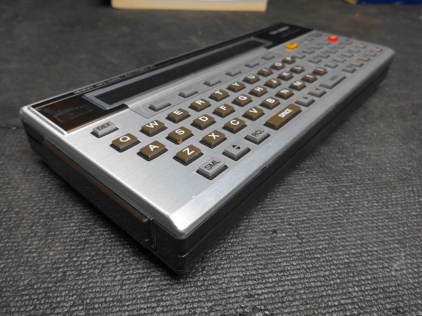 SHARP PC-1500A Pocket Computer W/ Box, Manuals and Case