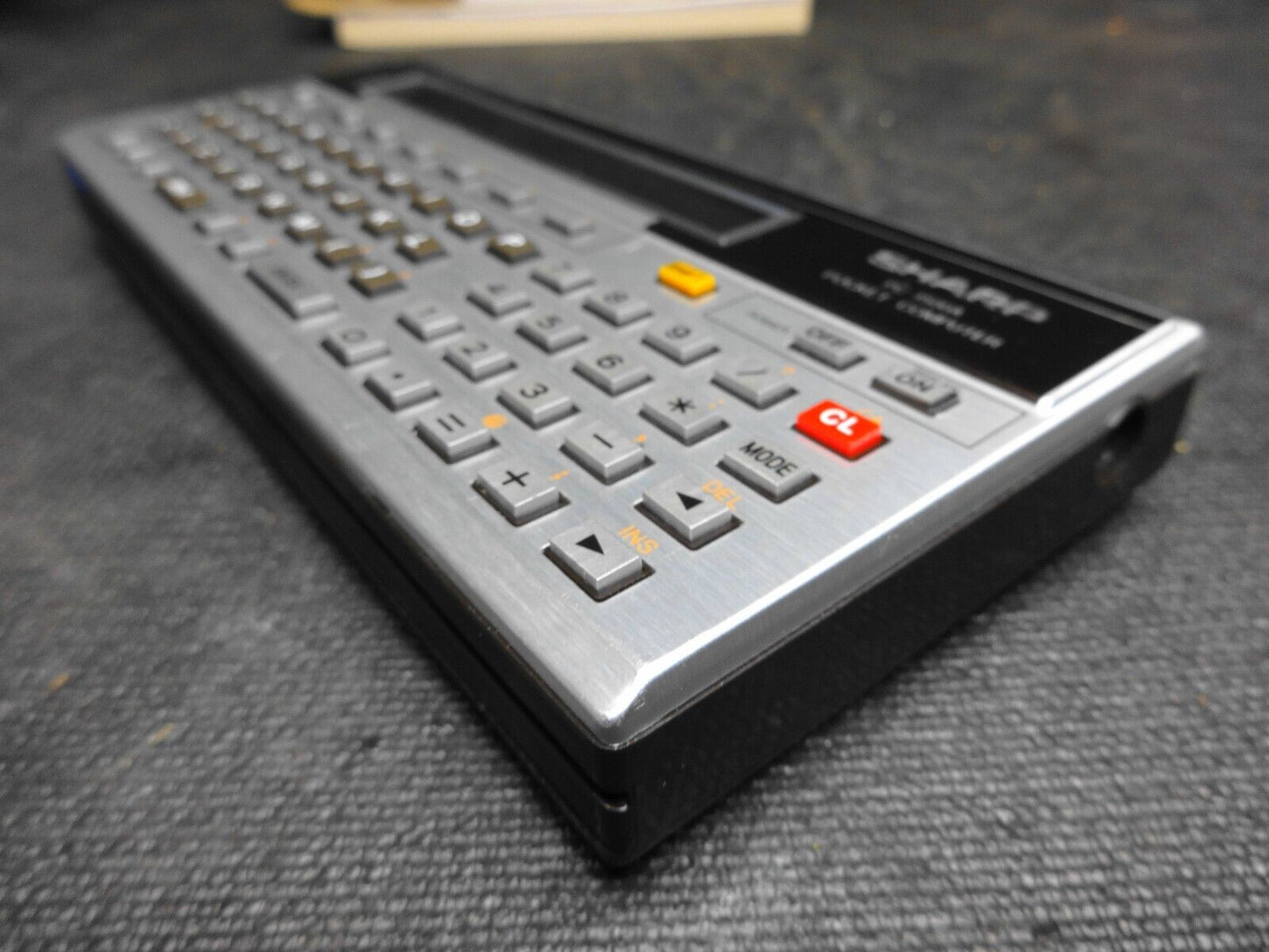 SHARP PC-1500A Pocket Computer W/ Box, Manuals and Case