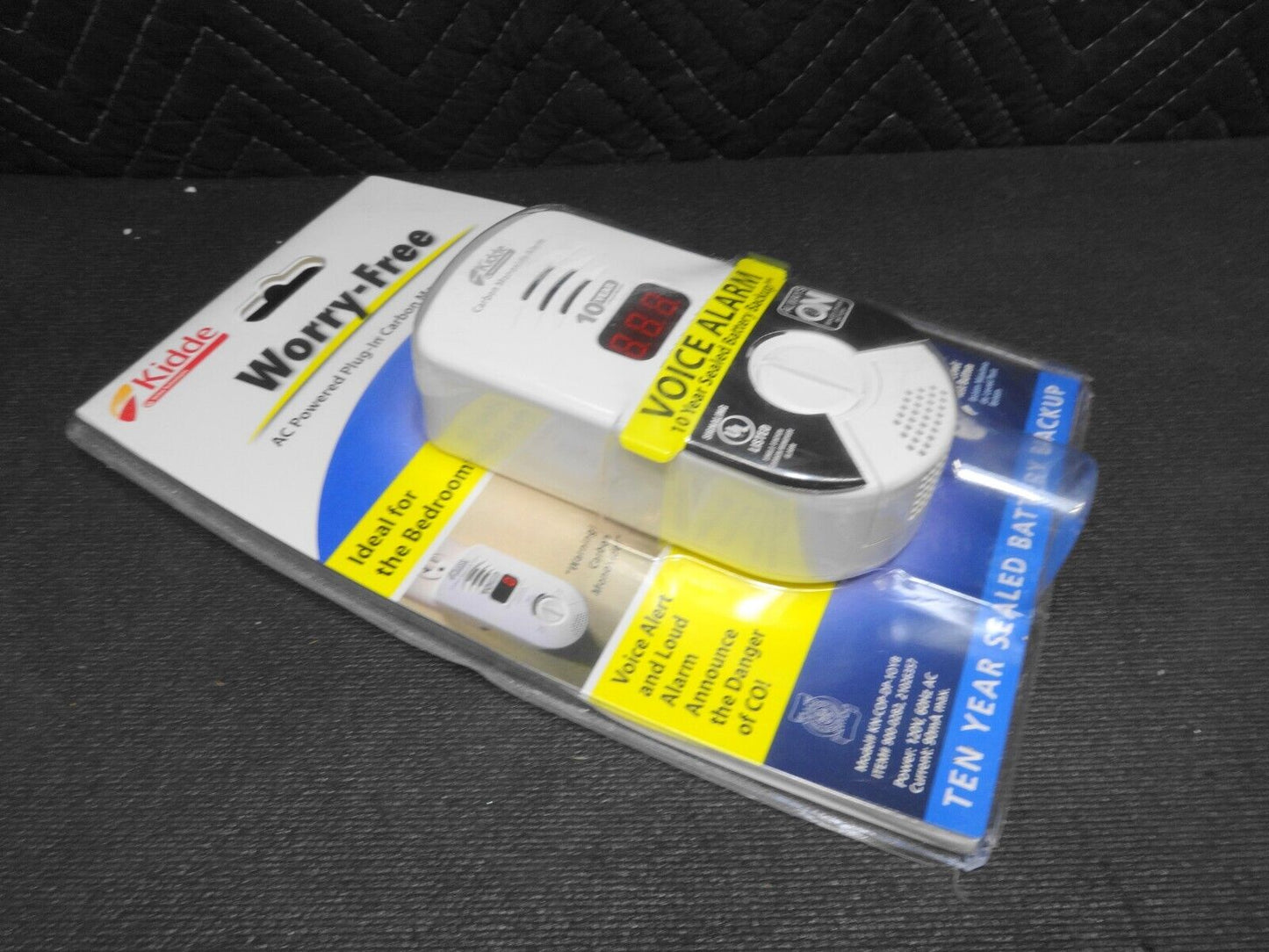 KIDDE KN-COP-DP-10YB Voice Alarm Carbon Monoxide Detector Sealed New In Pkg