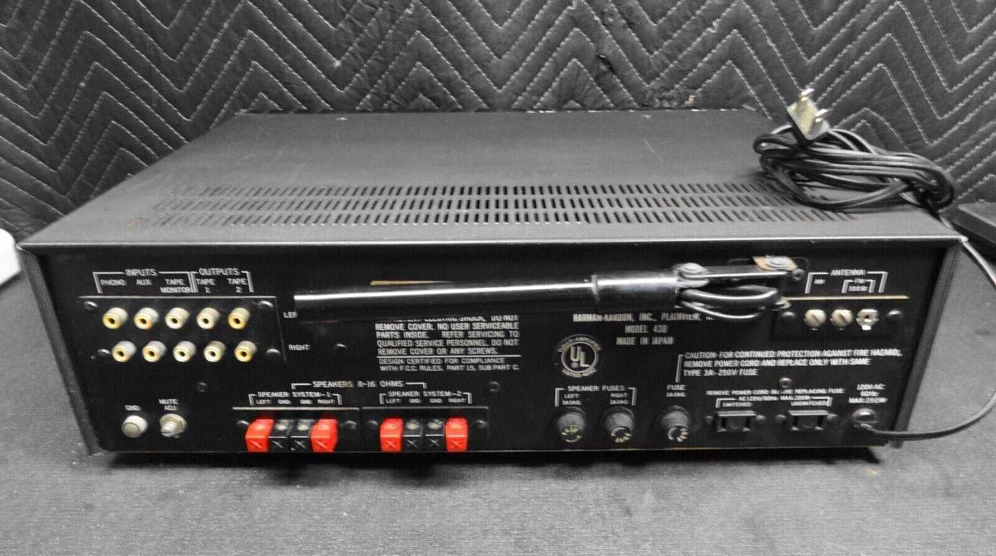 Vintage Harman Kardon 430 Twin Powered Stereo Receiver
