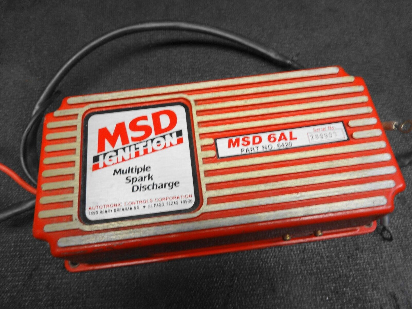 MSD Ignition 6AL Multiple Spark Discharge Red Ignition Box 6420 Chevy Ford Mopar