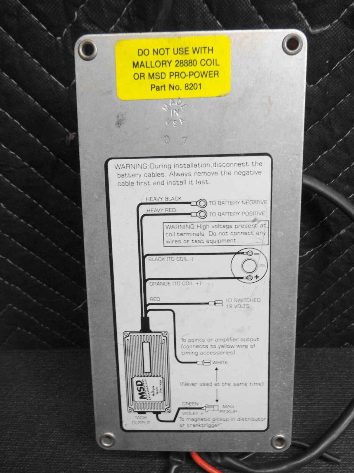 MSD Ignition 6AL Multiple Spark Discharge Red Ignition Box 6420 Chevy Ford Mopar
