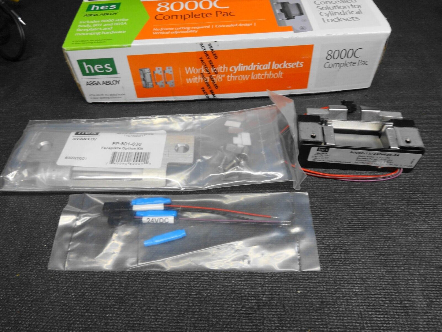 HES ASSA ABLOY - 8000C Electric Strike Complete Pac 8000C-12/24D-630-GR