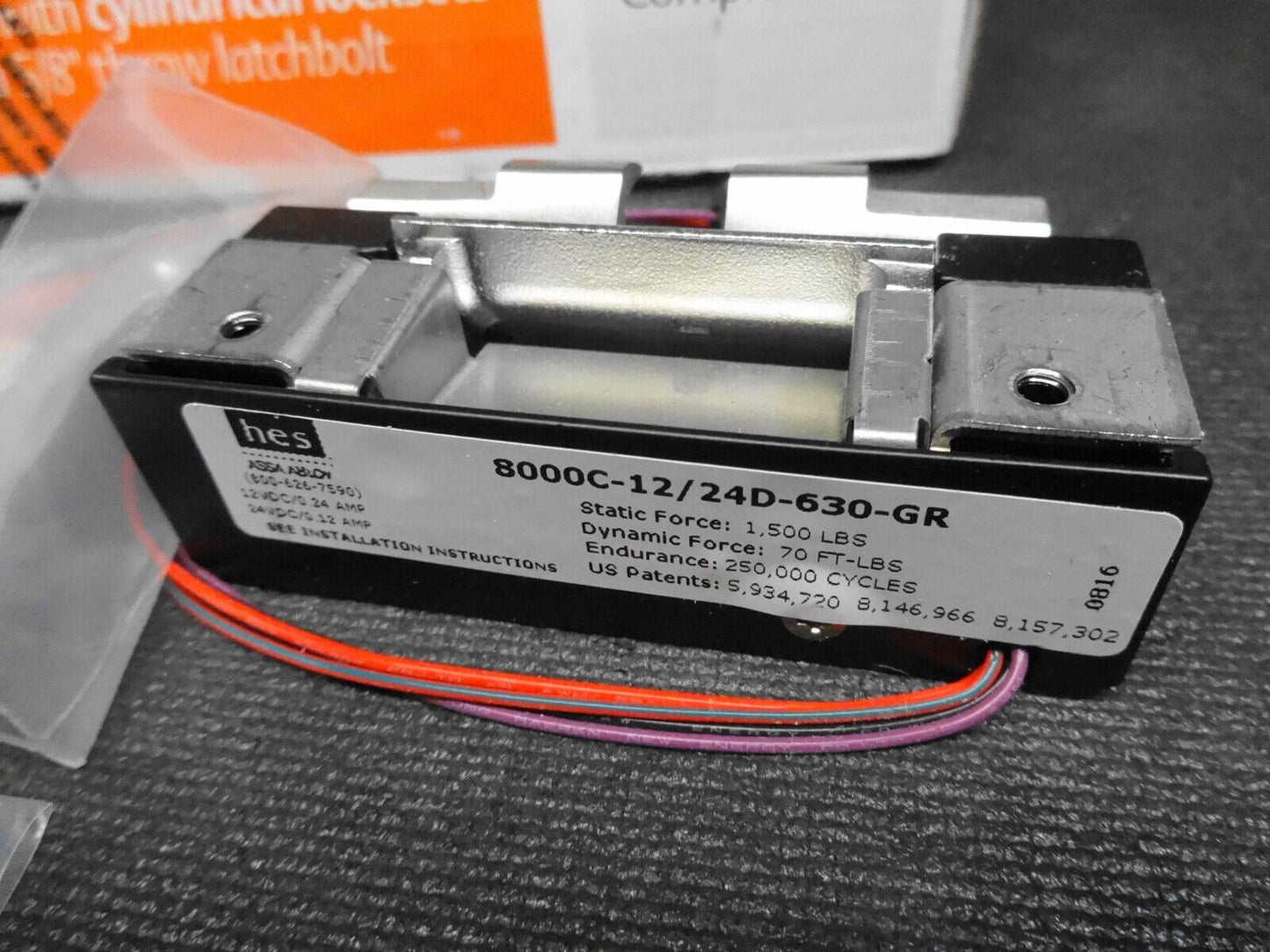 HES ASSA ABLOY - 8000C Electric Strike Complete Pac 8000C-12/24D-630-GR